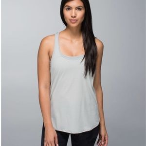 Lululemon 105 F Singlet *Silver Heathered Gray 8